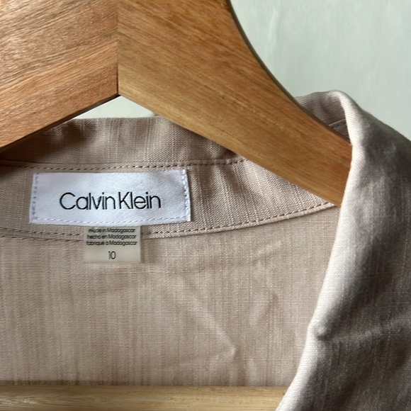 NWT Calvin Klein Collared Button Up Dress Size 10 - Picture 3 of 6